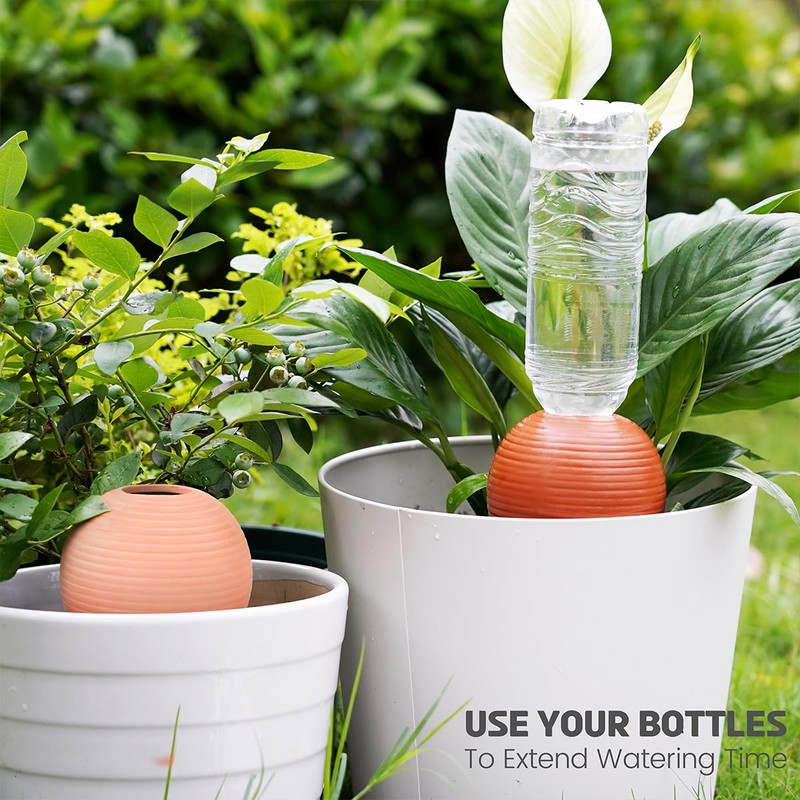 eusbon Plant Watering Globes Clay 400ml Large Self Watering Ball