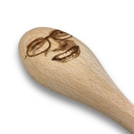 Gregg Wallace Face Engraved Wooden Spoon – Funny Novelty Cooking Baking Gift for Men & Women - Unofficial Fan Item