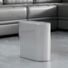 IEEK Small Waste Basket Slim Trash Can 3.2 Gallon/12L Clear