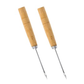 Quick Stitch Sewing Drill Wood Awls for Leather - Pack of 2 - Small Scratch Dart Book Straight Carpenters Awl Punch Tool