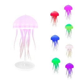 Hanging Jellyfish Lamp, LED Dancing Jellyfish Light Lava Lamp Table Light Portable Jellyfish Night Light Cute Jellyfish Bedside Lamp Light Rechargeable Outdoor Lighting Jelly Fish Light Lamp RGB