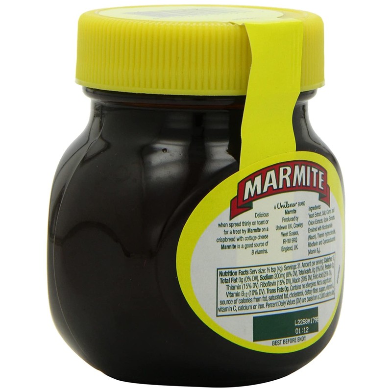 Marmite Yeast Extract, 4.4-Ounce Jars (Pack of 6)