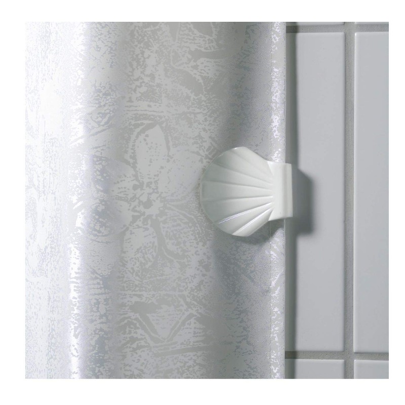 Spirella Plastic Shell Clips, White