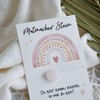 Geschenk Glücksbringer zur Einschulung | Regenbogen in Rosa | Mutmacher