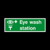 Eye Wash Station Plastic Sign with 4 Pre-Drilled Holes -