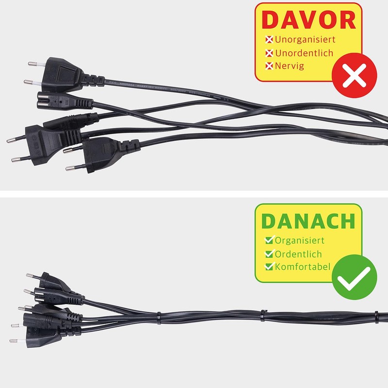AGT Kabelbinder Klebesockel: 800er-Set UV-beständige Kabelbinder mit Sockel, schwarz (mit