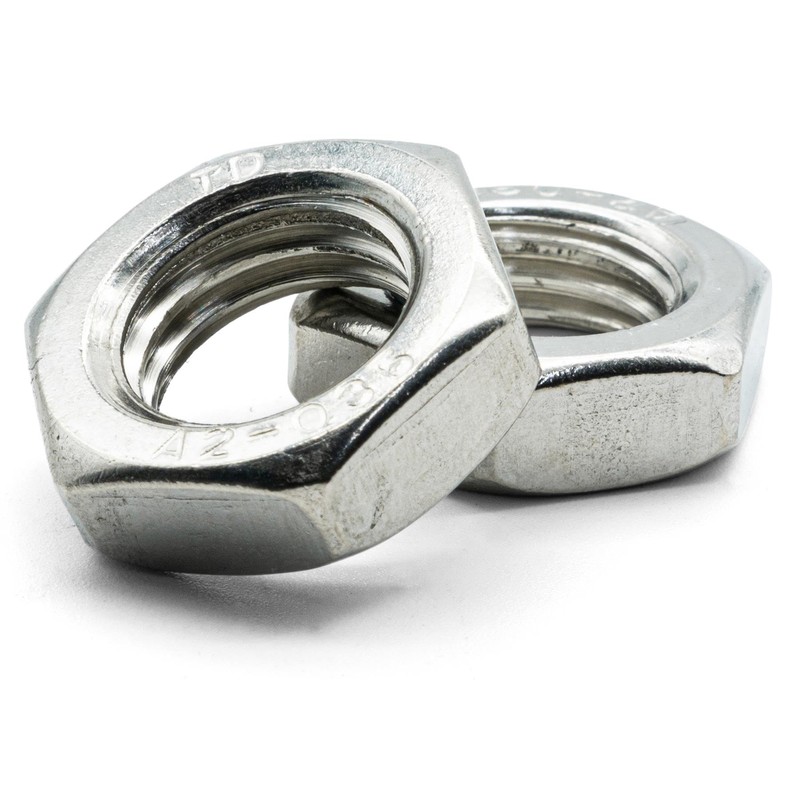 Hippo Hardware M27 (27mm) Hexagon Half Lock Hex Thin Nuts
