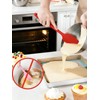 6 Pieces Silicone Spatula Set - Heavy Duty Kitchen Cooking