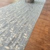 Sage Green And Gold Vine Table Runner, Flower Covering Table