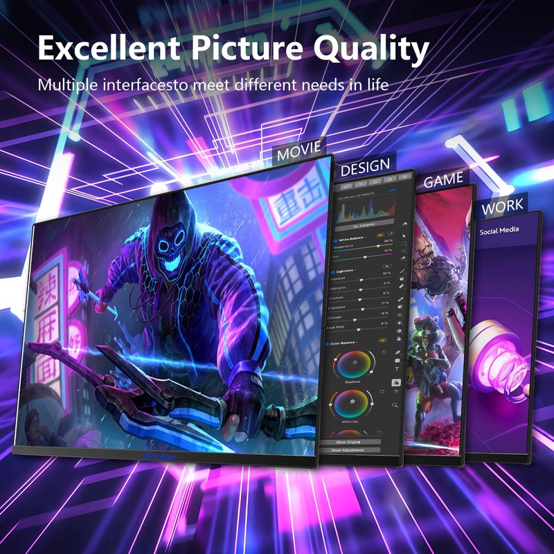 Sealan 24 inch Computer Gaming Monitor Built-in Speakers 100Hz Refresh