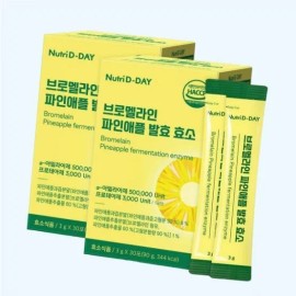 Nutri D Day Bromelain Pineapple Fermentation Enzyme 30 packets 2 3g x 5116233 / 뉴트리디데이 브로멜라인 파인애플 발효 효소 30포 2개 3g x 5116233