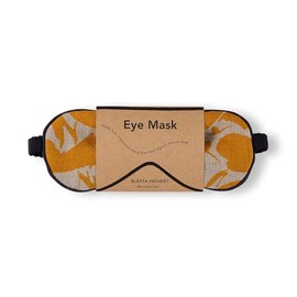 Blästa Henriët Sleep Eye Mask by Blästa Henriët in Merino/Yellow Linen. Naturally Antibacterial, Breathable and Free from Chemicals