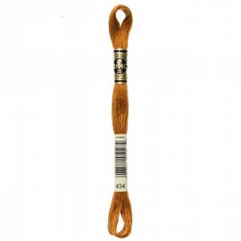DMC Embroidery Floss Color Light Brown #434