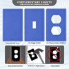 Royal Blue Duplex Outlet Covers Wall Plate Light Switch Cover