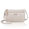 [T.Y.ryanryan] Women's Pouch Shoulder Bag Cross-Body Heart Embroidery PU, white