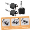Kisangel 3pcs RCA to Audio Splitter Adapter Dual RCA to