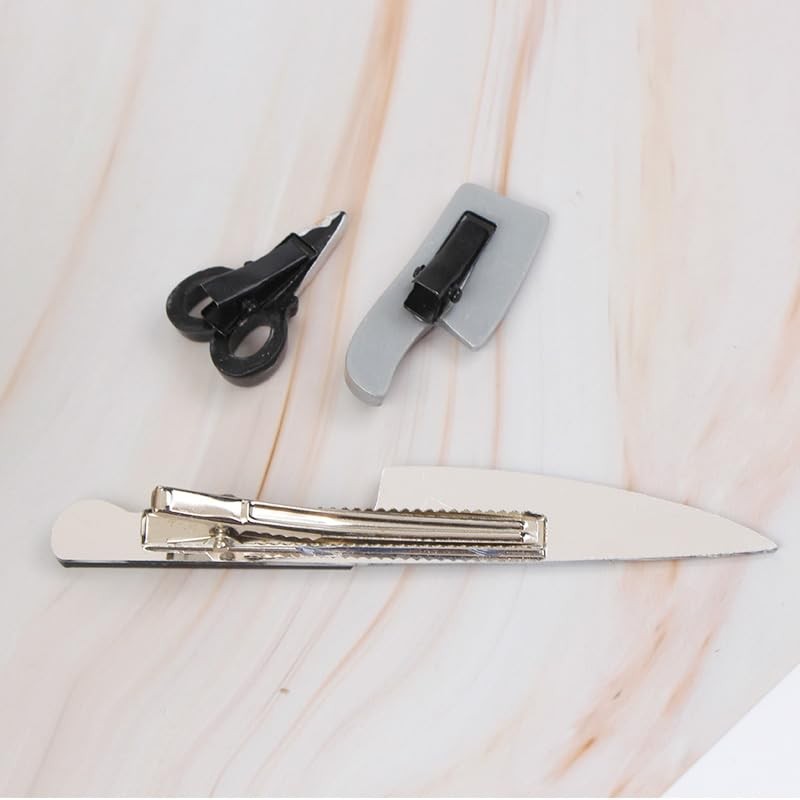 Comimark 6 pcs Trendy Gothic Punk Knife Hair Clips, Hairpins,