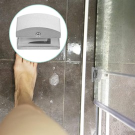 UKCOCO 5Pcs Shower Door Bottom Guide for Thick Glass Anti-Swing Glass Door Guide Track Minimalist Design for Bathroom Kitchen Bedroom Sliding Doors