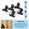Glarks 310 Pieces 5 Styles Black Push Pins Set, Thumb