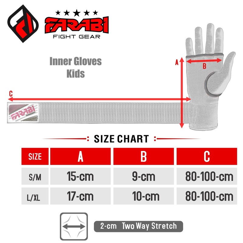 Farabi Boxing Inner Gloves Hand Wraps Gel Easy Wraps Protector