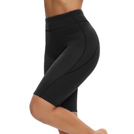 GoldFin Women Wetsuit Shorts, Womens Neoprene Wet Suit Water Short 2mm Scuba Swim Diving Snorkeling Buoyancy Pants, Black, Small