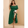 Summer Maxi Dress, Women's Green Formal Dress for Cocktail Wedding