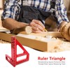 SNOKAY Aluminum Alloy 45/90° 3D Miter Triangle Ruler Sturdy Square