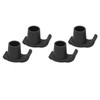 4 Pcs Walker Glide Skis Rubber Universal Walker Ski Glides