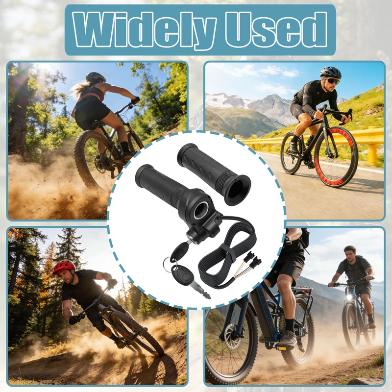 Full Twist Throttle Grip with 2 Keys,Fits