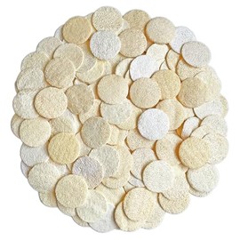 Paquete de 108 esponjas exfoliantes naturales para el rostro - Almohadillas exfoliantes faciales y corporales - Para el baño, la ducha y el spa - Cepi