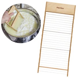 Horizontal Cheese Curd Big Cutter for Cheese Making - Harp - Curd Cutter Artisan Making Knife (1/2")