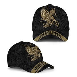 Hieprints Rooster Hat, Rooster Caps for Men Women, 3D Mexican Rooster Baseball Cap Snapback Gallo Chicken Cock Mexico Cap Hat (Eagle Black)