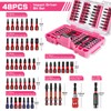 Geinxurn 48Pieces Impact Screwdriver Bits Set, Magnetic S2 Steel Phillips/Slotted/Square/Torx