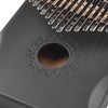 Black 17 Key Kalimba with Tuning Wrench Portable Interesting Wooden