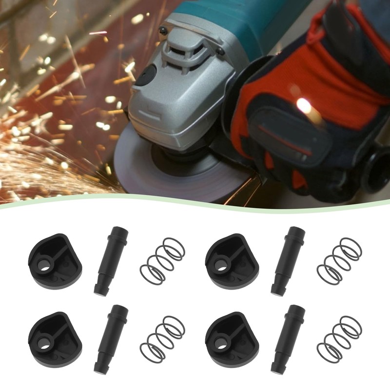 EMSea 4-Piece Angle Grinder Brake Knob Self-Locking Spring Pin Set