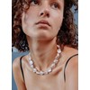 Aobei Pearl Chunky Baroque Pearl Choker for Women Large Irregular