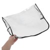 ORFOFE 2pcs Transparent Salon Chair Covers with Reinforced Black Border