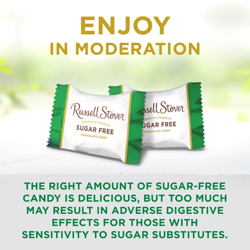 RUSSELL STOVER Sugar Free Dark Chocolate Mint Patties Candy, 2