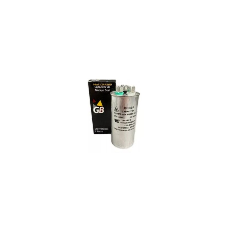 Capacitor Para Minisplit De Trabajo, 30 + 5 Mfd, 370-440vac