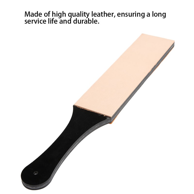 Double-Sided Leather Sharpening Strop Knife Blade Sharpener Home Sharpening Tool(Large