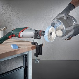 wolfcraft Universal Drill Clamp, Die-Cast Aluminium, Swivelling I 4800000 I For power drills, milling and grinding motors in any position