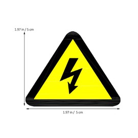 20 Sheets Electrical Hazard Warning Safety Sign High Voltage Warning Labels Caution Risk Danger Sticker Adhesive Labels Adhesive Stickers