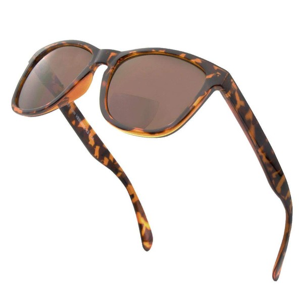 VITENZI Bifocal Sunglasses for Men and Women Retro Reading Sun Tinted Glasses with Readers - Turin in Tortoise 2.00