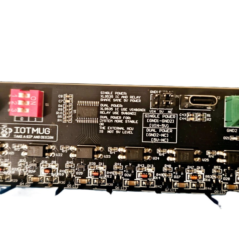 IOTMUG 8 Channel I2C Electromagnetic Relay Module Arduino Raspberry Dual