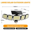 UME Solar Outdoor Lights 620 LED 4500LM, IP65 Waterproof Motion
