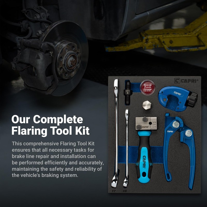 Capri Tools 3/16 in. Double Flaring Tool Kit for Brake