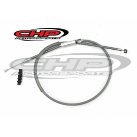 CHP Honda SL70 Clutch Cable and rubber boot, Grey sheathing, Non-OE