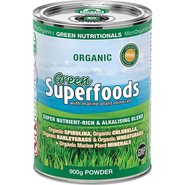GREEN NUTRITIONALS Organic Green Superfoods Powder 900g