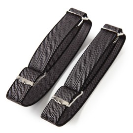 Peace Kobo Armband, Ribbon Rubber, 01. Black/Beige