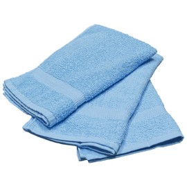 16 inch x 27 inch Light Blue 100% Cotton Hand Towels | Gym Spa Hair Salon (12)